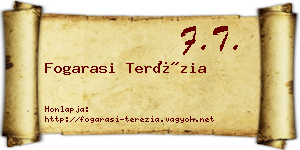 Fogarasi Terézia névjegykártya