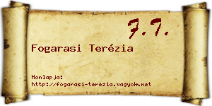 Fogarasi Terézia névjegykártya